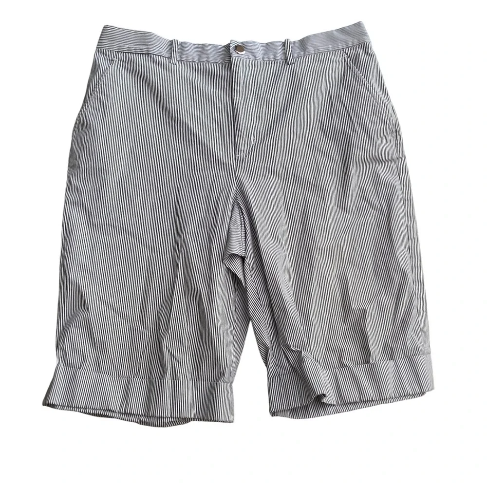 Lauren Active Ralph Lauren Womens‎ Blue White Striped Seersucker Shorts Size 12